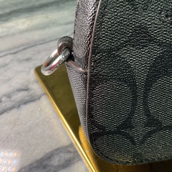 Coach Mini Serena Satchel In Signature Canvas With Horse And Sleigh - Picture 9 of 12